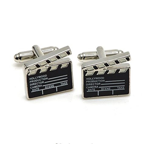 Utoy Movie Clapper Board Cufflinks Hollywood for Movie Director Fans Film-Makers Producer