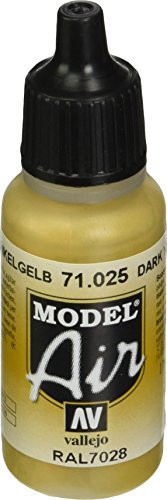 Vallejo Dark Yellow Paint, 17ml