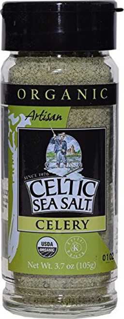 Gourmet Celtic Sea Salt Organic Celery Seasoned Salt Blend Classic Celery Salt Adds Bold Herb Flavor to a Variety of Dishes, Hand Crafted and Organic, 3.7 Ounces Gourmet Celtic Sea Salt Organic Celery Seasoned Salt Blend Classic Celery Salt Adds Bold Herb Flavor to a Variety of Dishes, Hand Crafted and Organic, 3.7 Ounces
