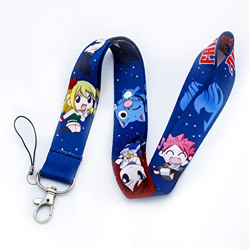 Fairy Tail Lanyard Character Anime Key Chain ID Card Badge Holder (Blue) Fairy Tail Lanyard Character Anime Key Chain ID Card Badge Holder (Blue)