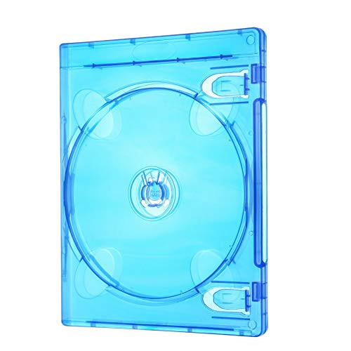 TmiAod 6 Pack DVD Case Hard Cover CD Case Blu-Ray Double Discs CD Case Holder for CD Storage DVD Collection
