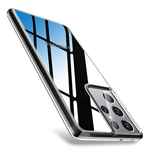 WISMAT Samsung Galaxy S21 Case - Crystal Clear Case Compatible with Samsung Galaxy S21 6.2" -Never Yellow- Slim Thin Protective Phone Case Hard PC Back  and  Flexible Bumper Cover for Galaxy S21, Clear