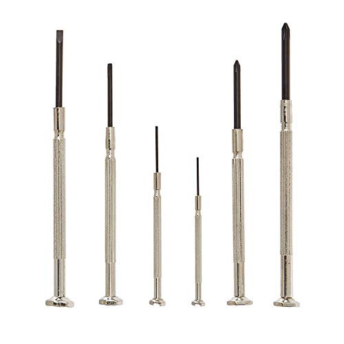 6 pcs Multi-bit Slotted And Phillips Screwdriver Set for Computer, Phone, iPad,laptops, PC, MacBook,Watch, Glasses Electronics Repair Kit