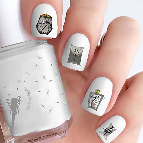 The Nightmare before Christmas Jack Skellington (Clear Water-Slide Nail Decals)