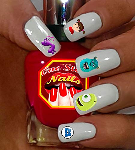 Monsters Inc Waterslide Nail Decals by One Stop Nails V2.