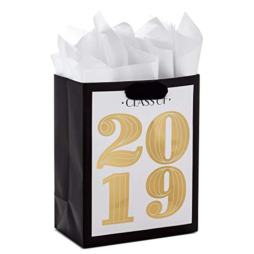 Hallmark Medium Graduation Gift Bag with Tissue Paper (Gold, Class of 2019) Hallmark Medium Graduation Gift Bag with Tissue Paper (Gold, Class of 2019)