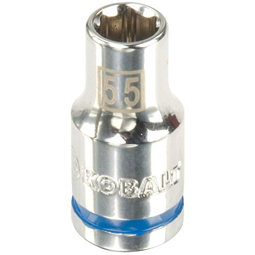 Kobalt 338154 1/4-Inch Drive x 5.5-mm Shallow 6-Point Socket