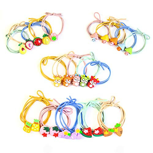 Hair Ties for Girls Cute Cartoon Elastic Hair Band Hair Ponytail Holder Hair Accessories For Girl 25pcs(Cartoon 3) Hair Ties for Girls Cute Cartoon Elastic Hair Band Hair Ponytail Holder Hair Accessories For Girl 25pcs(Cartoon 3)