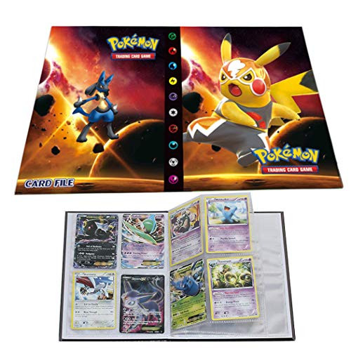 Trading Cards Album Book Best Protection Cards Binder Cards Holder Album for Pokemon - GX EX Box (Pikachu Movie Edition)