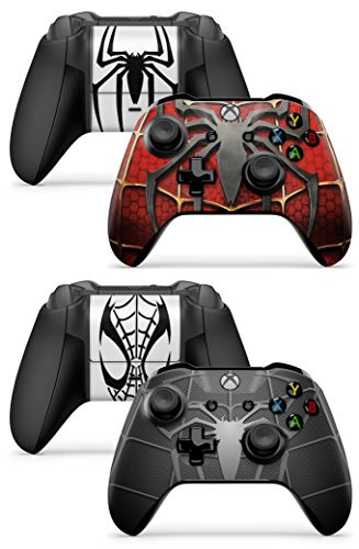 Gizmoz n Gadgetz GNG 2 x Spider Xbox One X, Xbox One S, Xbox One Controller Skins Full Wrap Vinyl Sticker