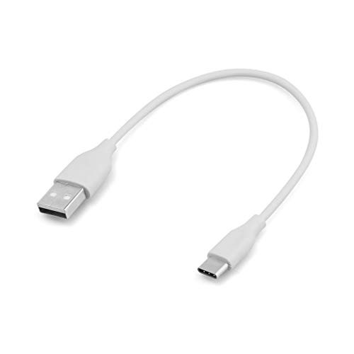 20cm Short USB-C Cable, USB 3.1 Type C Male to 2.0 Type A Male Data Charge Cable Cord