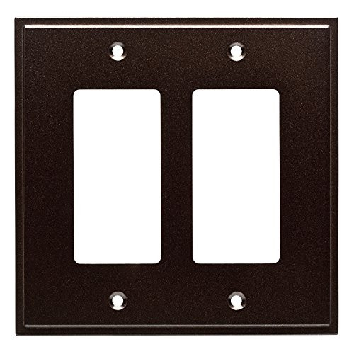 W35317-CO Simple Step Double GFCI Cover Plate Cocoa Bronze