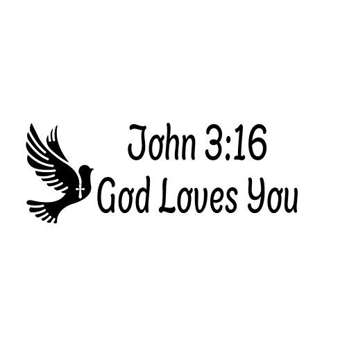 PressFans - John 3 16 GOD Loves You Religious Christian Car Laptop Wall Sticker PressFans - John 3 16 GOD Loves You Religious Christian Car Laptop Wall Sticker