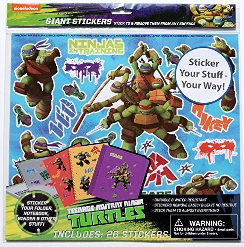 Teenage Mutant Ninja Turtles Giant Stick Anywhere Stickers - 26 Count
