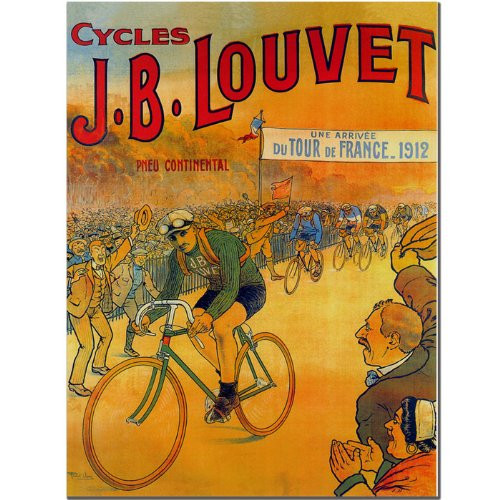 Cycles J.B. Louvet by Wendra, 14x19-Inch Canvas Wall Art