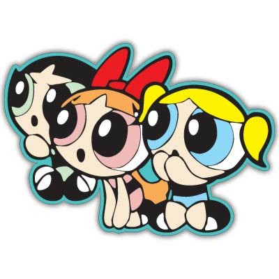 Powerpuff Girls Vynil Car Sticker Decal - Select Size