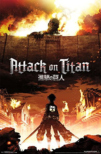 Trends International Attack on Titan Fire Wall Poster 22.375" x 34"