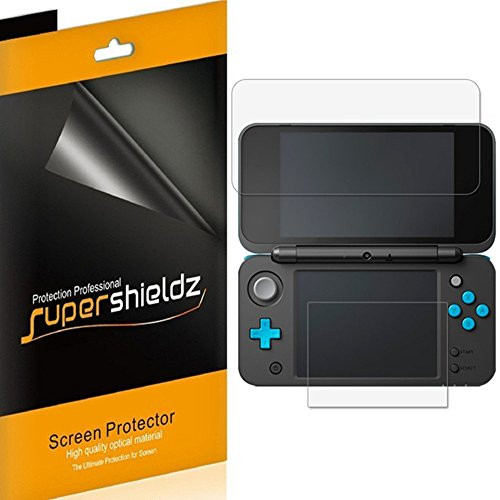 [3-Pack] Supershieldz for Nintendo 2DS XL Screen Protector, Anti-Bubble High Definition Clear Shield + Lifetime Replacement - Retail Packaging