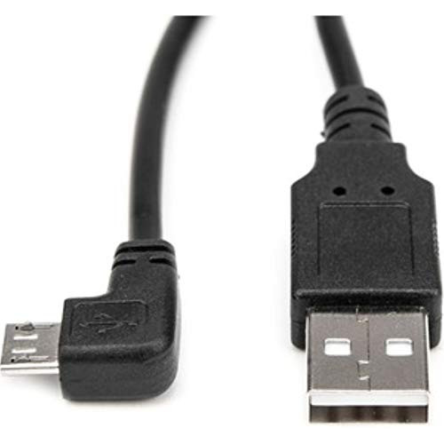 Rocstor Premium 3ft Micro USB Cable - A to Right Angled Micro B - USB Type A Male - Micro USB Type B Male - 1ft - Black USB Cable - 3 ft USB Data Transfer Cable for Digital Camera, Smartphone, PDA, Ta