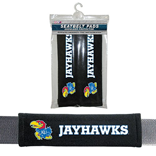 Fremont Die Kansas Jayhawks Velour Seat Belt Pads Fremont Die Kansas Jayhawks Velour Seat Belt Pads