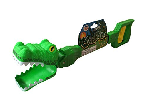 Warm Fuzzy Toys Animal Grabber for Kids Claw Tool - Toy Reacher Snapper for Candy (Alligator)