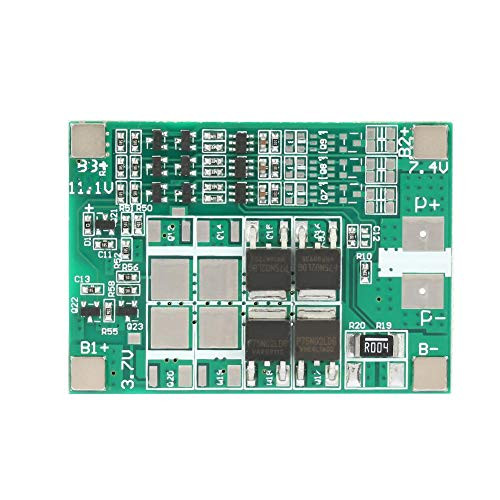 3S 12V 20A Lithium Battery Protection Board Precision BMS PCB Board with Overcharge, Overdischarge, 0vercurrent and Short Circuit Protection