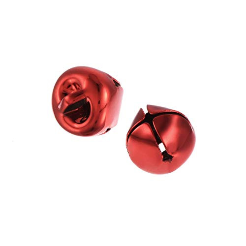 uxcell Jingle Bells, 10mm/0.39-Inch 100pcs, Craft Bells Bulk DIY Bells for Christmas Festival Decoration Party Home, Bright Red uxcell Jingle Bells, 10mm/0.39-Inch 100pcs, Craft Bells Bulk DIY Bells for Christmas Festival Decoration Party Home, Bright Red
