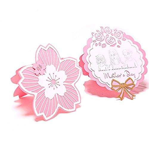 Paper Spiritz 2PCS Handmade 3D Pop Up Card Mother's Day Greeting Card, Birthday Card Thank You Card,Laser Cut Greeting Card for Mom, 3D greeting Card For Mom Wife, All occasions