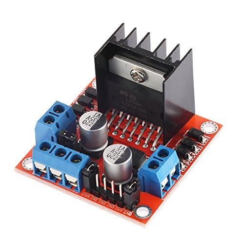 Solu Dual H Bridge DC Stepper Motor Drive Controller Board Module L298N for Arduino//L298N Motor Drive Controller Board DC Dual H-Bridge Robot Stepper Motor Control & Drives Module for Arduino Smart Car Power UNO MEGA R3 Mega2560