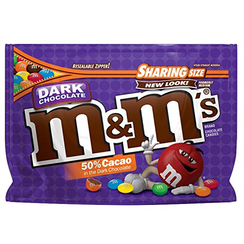 M and M'S Dark Chocolate Candy Sharing Size 10.1-Ounce Bag