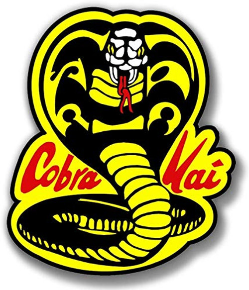 Vinyl Sticker Die Cut Cobra Kai Logo Karate Decal for Bumpers Windows Laptops, 4" Vinyl Sticker Die Cut Cobra Kai Logo Karate Decal for Bumpers Windows Laptops, 4"