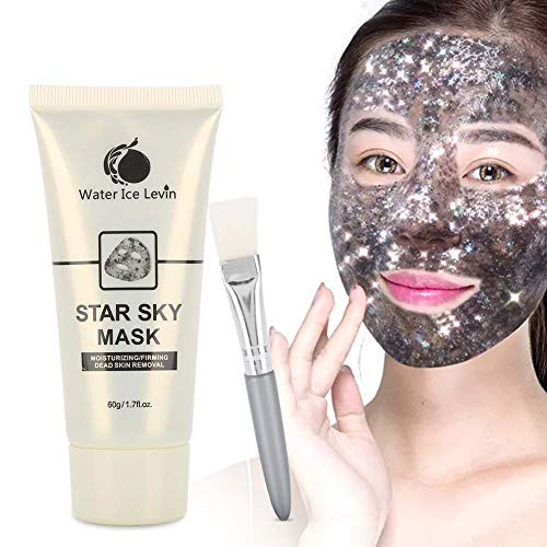 60g Peel Off Masks, Sky Glow Glitter Facial Peel Off Mask,Deep Cleaning Facial Mask Sequin Stars Mask Peel off Moisturizing Mask Face Skin Care