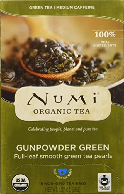 Numi Tea - Gunpowder Green Tea, 18 tea bags