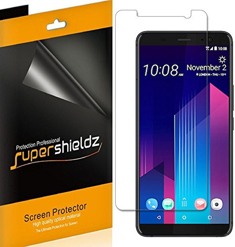 [6-Pack] Supershieldz for HTC U11 Plus / U11+ Screen Protector, High Definition Clear Shield + Lifetime Replacement