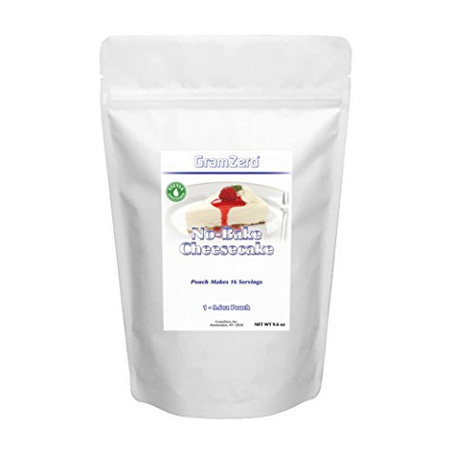 GramZero, No-Bake Cheesecake Mix, Makes 2 Cheesecakes, Stevia Sweetened, NO SUGAR ADDED