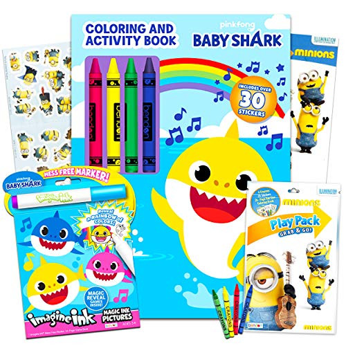 Baby Shark Activity Bundle Baby Shark Coloring Books Set -- Includes Baby Shark Coloring Books, Stickers, Games, Puzzles, and More