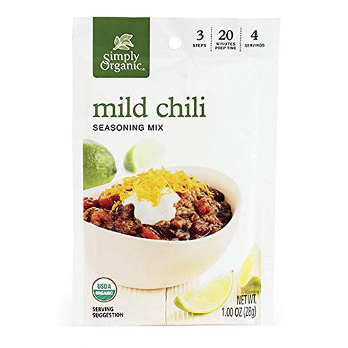 Simply Organic Mild Chili, Certified Organic - 1 oz - Pack of 3