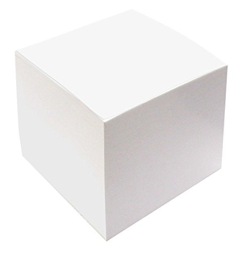 Memo Cube Refill, 100 x 100mm, 1,000 Sheets (Loose), 80gsm, Refill pad, Zero Plastic Packaging