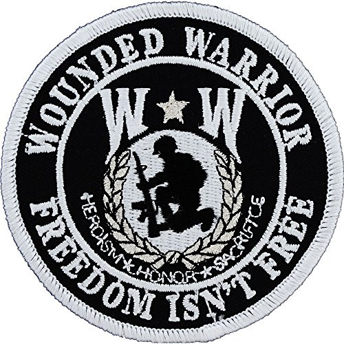 Wounded Warrior Shield Round Patch Military Gifts Patches for Jackets Hats Vests