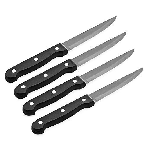 Utility Knife 4 Inch - 4 Pack Premium Stainless Steel Knife Set Multi-Function Knife Set (Kitchen Knives)