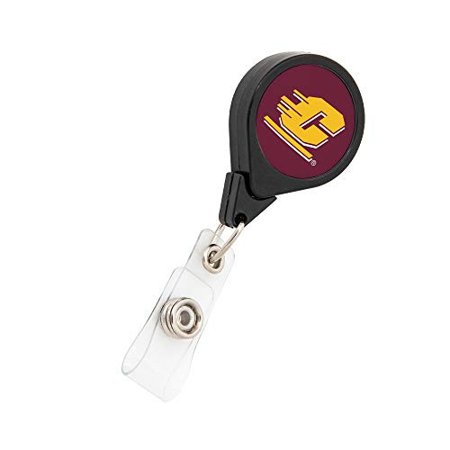 Central Michigan University CMU Chippewas Retractable Badge Holder Ticket Clip Reel ID