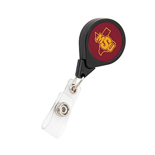 Midwestern State University MSU Mustangs Retractable Badge Holder Ticket Clip Reel ID