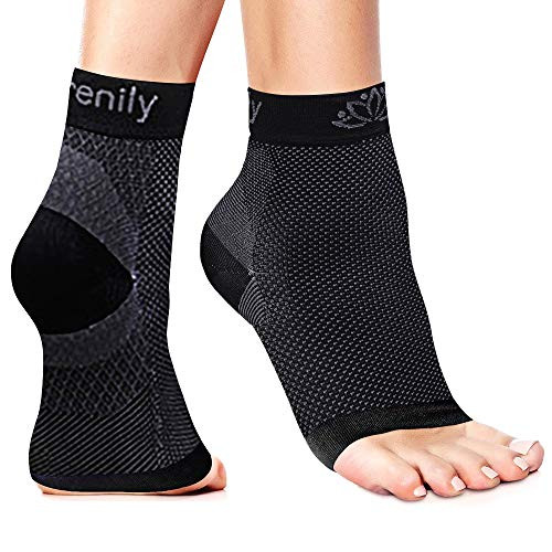 Serenily Plantar Fasciitis Socks - Toeless Socks, Arch support socks for Foot Pain Relief and Plantar Fasciitis. Ankle Compression Socks for Achilles Tendinitis. Foot Sleeve for Women and Men (Black L/XL) Serenily Plantar Fasciitis Socks - Toeless Socks, Arch support socks for Foot Pain Relief and Plantar Fasciitis. Ankle Compression Socks for Achilles Tendinitis. Foot Sleeve for Women and Men (Black L/XL)
