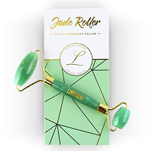 Jade Roller For Face Beauty Facial Skin Massager - 100 percent Original Natural Jade Stone - Rejuvenate Your Face, Neck and Eyes and Reduce Puffiness and Wrinkles Jade Roller For Face Beauty Facial Skin Massager - 100 percent Original Natural Jade Stone - Rejuvenate Your Face, Neck and Eyes and Reduce Puffiness and Wrinkles