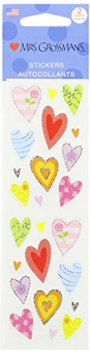 Mrs Grossman Stickers-Delightful Hearts
