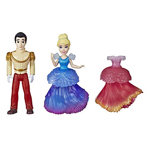 Disney Princess Cinderella and Prince Charming Collectible Small Doll Royal Clips Fashion Toys with Extra Dress Disney Princess Cinderella and Prince Charming Collectible Small Doll Royal Clips Fashion Toys with Extra Dress