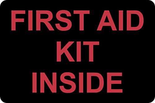 StickerTalk First Aid Kit Inside Vinyl Sticker, 9 inches by 6 inches