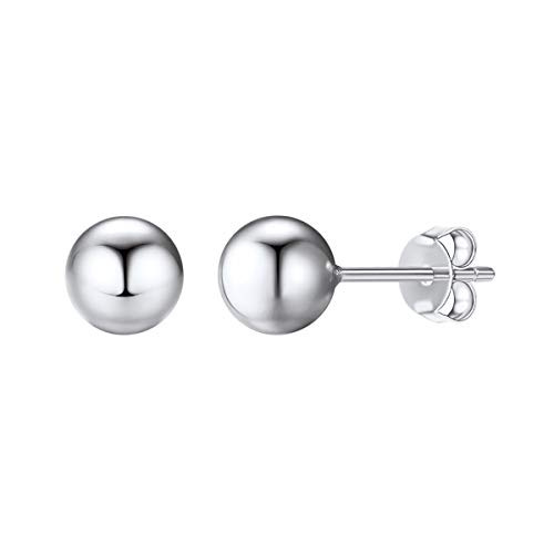 925 sterling silver ball earrings mens boys jewelry 7mm big round simple stud earrings 925 sterling silver ball earrings mens boys jewelry 7mm big round simple stud earrings