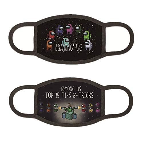 ZiNox Among Us Game Crewmates Impostor Face Mask 3D Print Balaclava 2PCS for Kids Boys and Girls Scarf