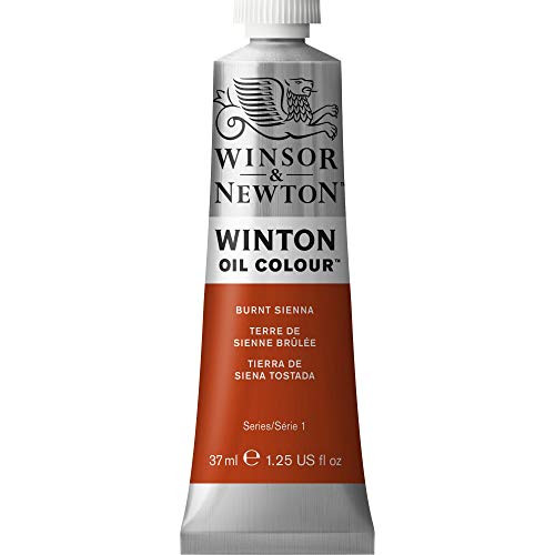 Winsor & Newton Winton Oil Colour Paint, 37ml tube, Burnt Sienna